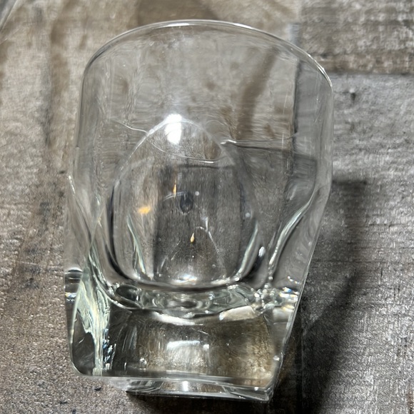 Clear Glass Old Fashion Glasses Set of Three Vintage - Picture 4 of 5